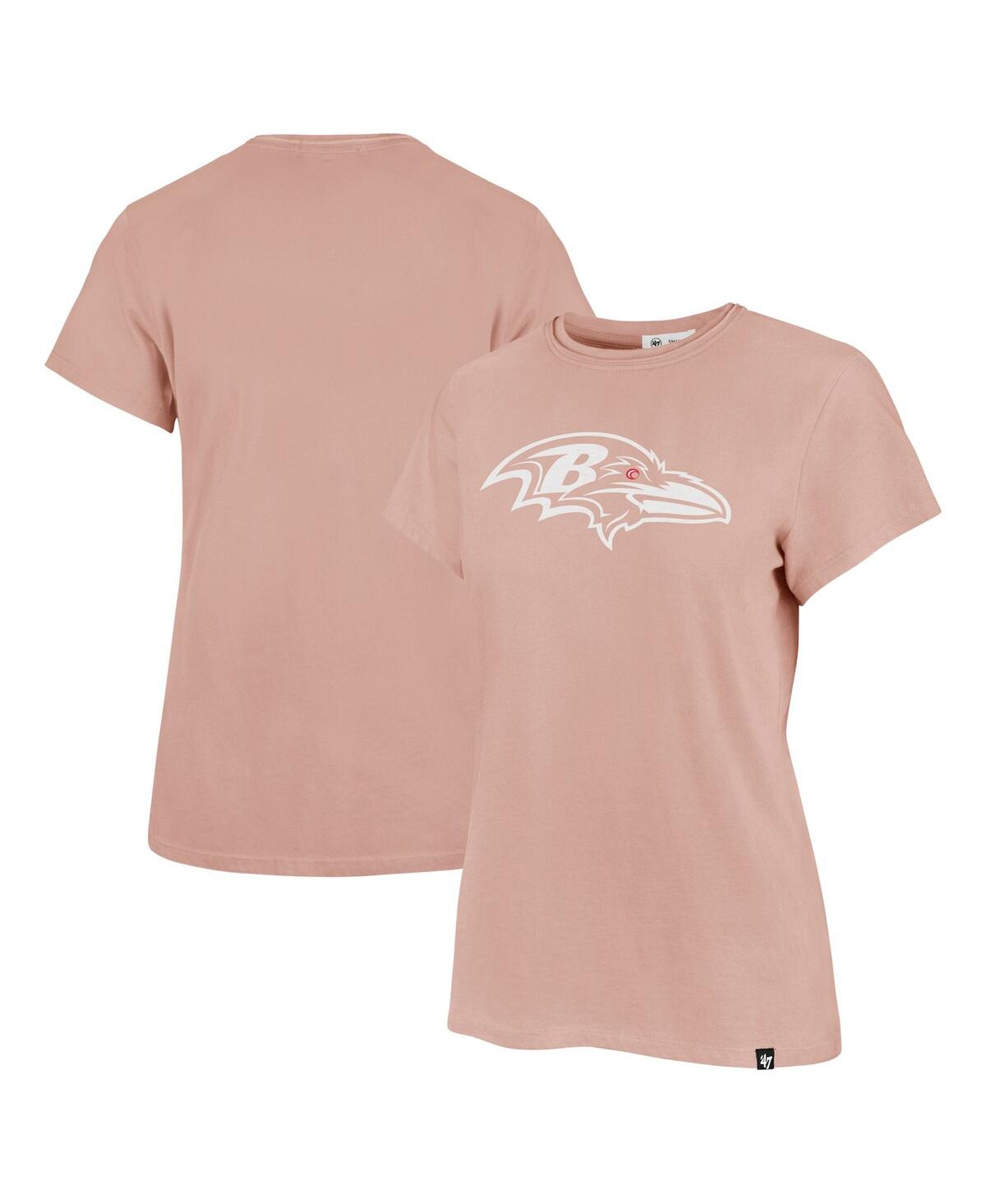 47 Brand Women's Light Pink Baltimore Ravens Premier Frankie T-shirt