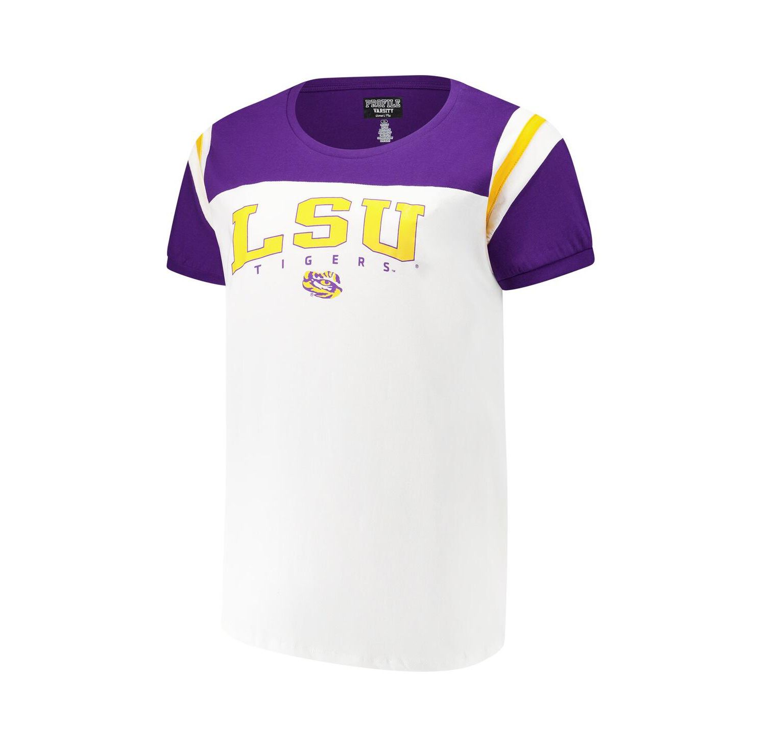 Women's White LSU Tigers Plus Size Winning Gear T-Shirt