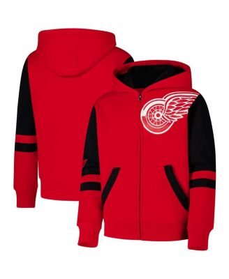 Outerstuff - Big Boys and Girls Red Detroit Red Wings Face Off Full zip Hoodie