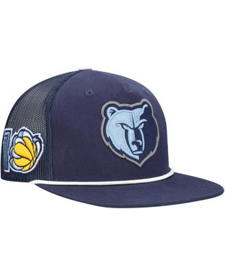 Mitchell & Ness - Men's Navy Memphis Grizzlies Roper Trucker Snapback Hat