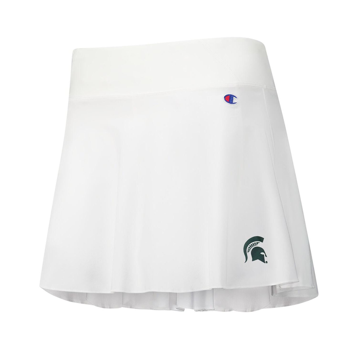 Women's White Michigan State Spartans Tailgate Soft Touch Skort
