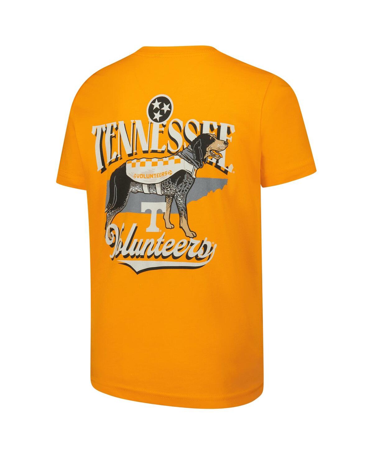 Image One Big Boys And Girls Tennessee Orange Tennessee Volunteers Mascot State Bridge Premiumâ Hyperlocal T-s In Yellow