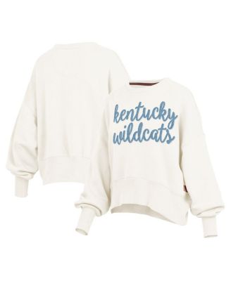 Women's Cream Kentucky Wildcats Chelsea Oversized Pullover Sweatshirt
