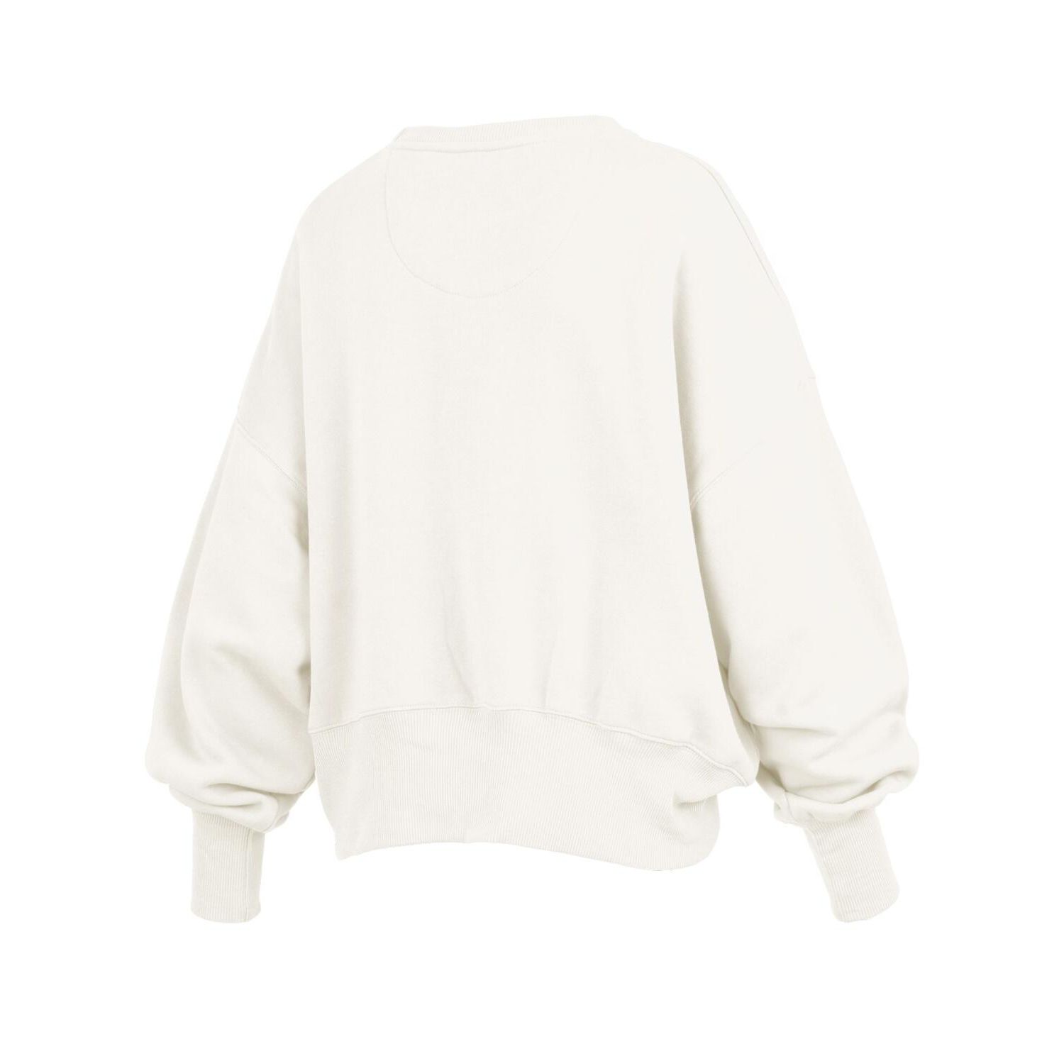 Women's Cream Oklahoma Sooners Chelsea Oversized Pullover Sweatshirt