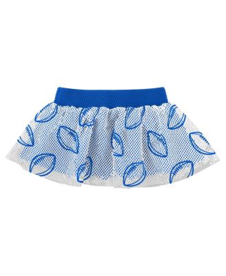 Girls Baby Boys and Girls 3-Piece Heather Gray/Royal Los Angeles Rams All Dolled Up Bodysuit, Skirt and Booties Set