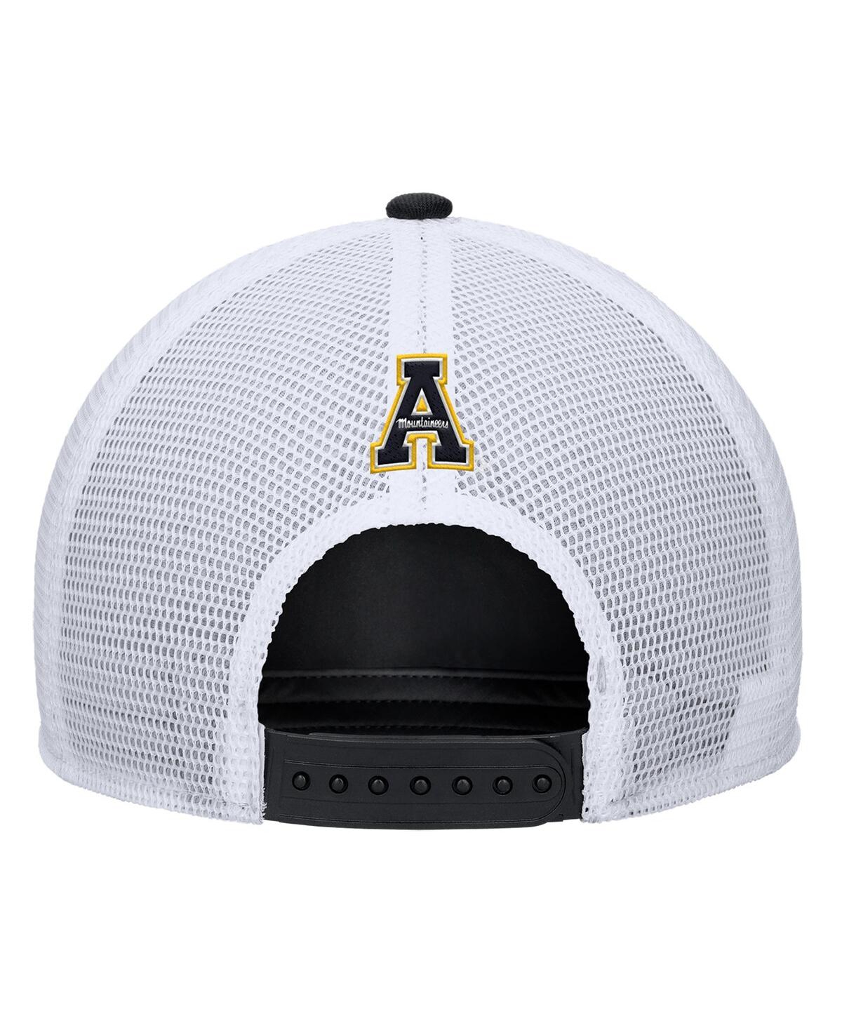 Nike Men's Black Appalachian State Mountaineers 2025 On-field Rise Trucker Adjustable Hat In Green