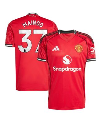 adidas - Men's Kobbie Mainoo Red Manchester United Home 2025/26 Replica Player Jersey