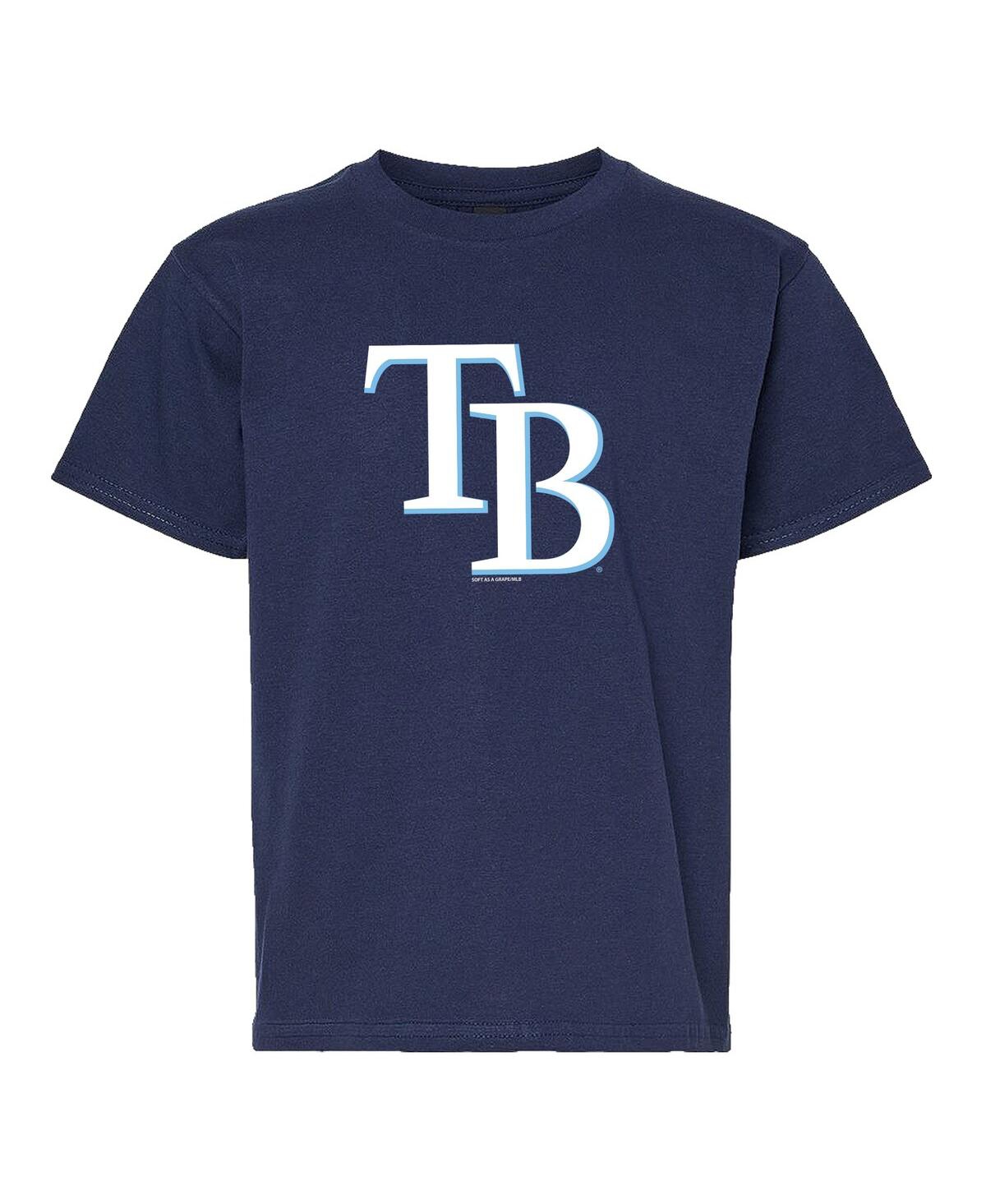 Soft As A Grape Big Boys And Girls Navy/gray Tampa Bay Rays Two-pack T-shirt Set In Multi