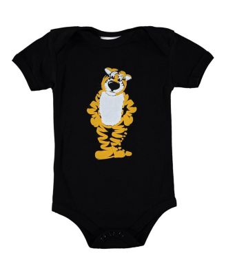 Two Feet Ahead - Baby Boys and Girls Black Missouri Tigers Big Logo Bodysuit
