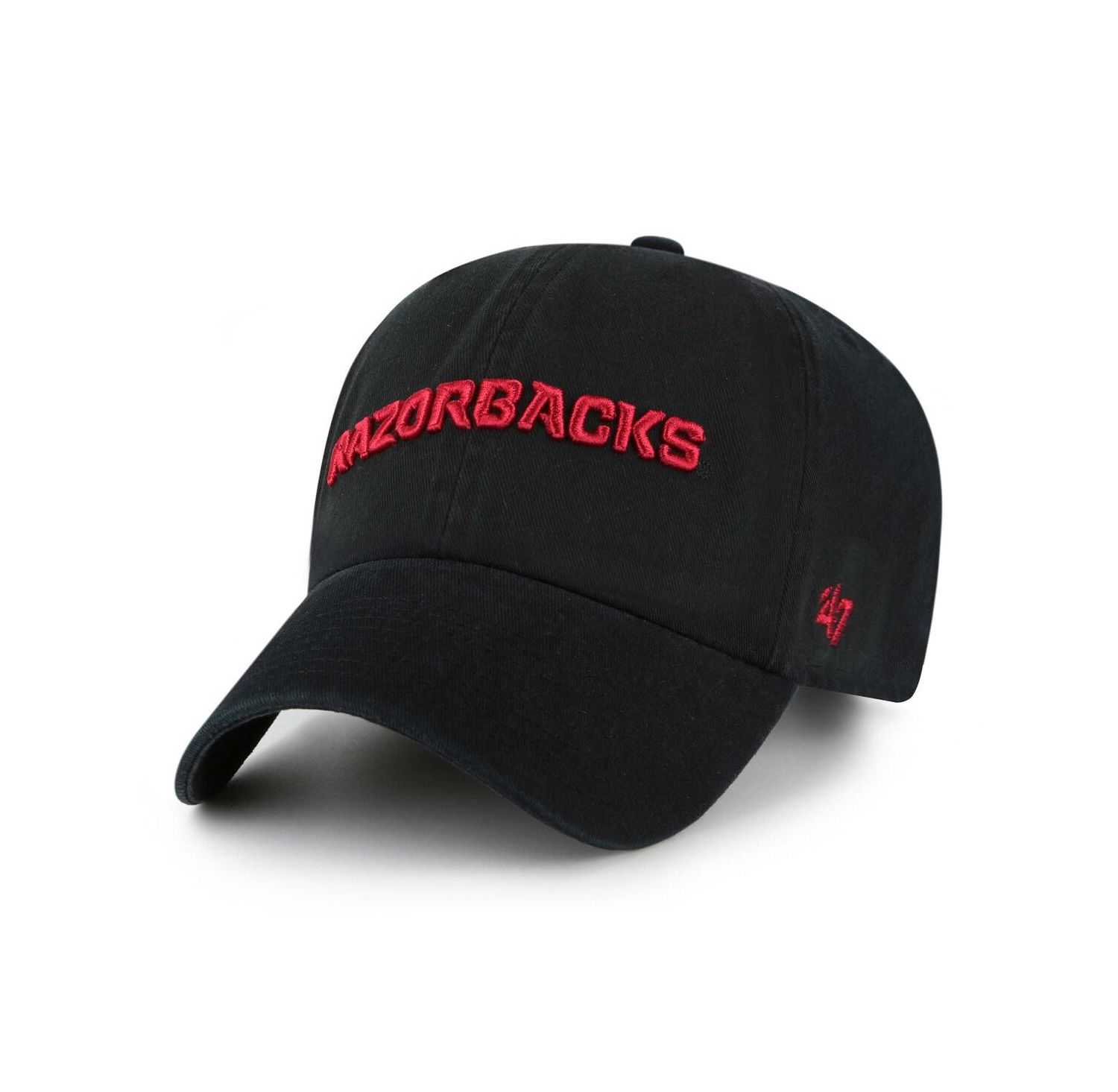 Men's Black Arkansas Razorbacks Clean Up Adjustable Hat