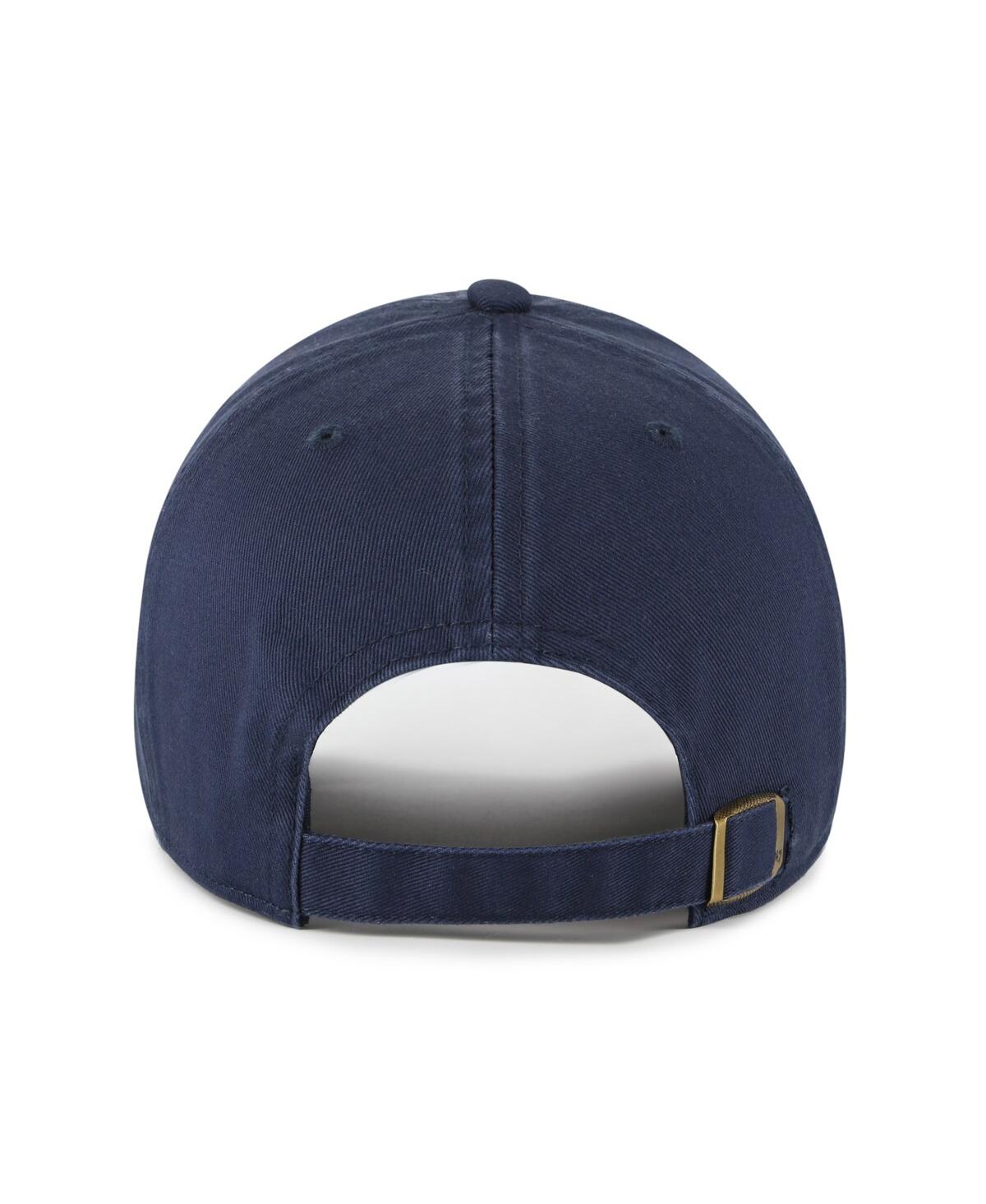 47 Brand Men's Navy Auburn Tigers Clean Up Adjustable Hat In Blue