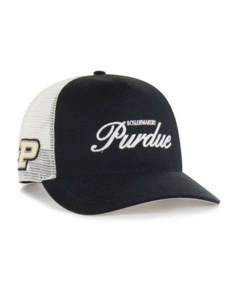 Кепка '47 Brand Black Purdue Boilermakers Contemporary Basics Foundation Trucker Hitch Adjustable Hat