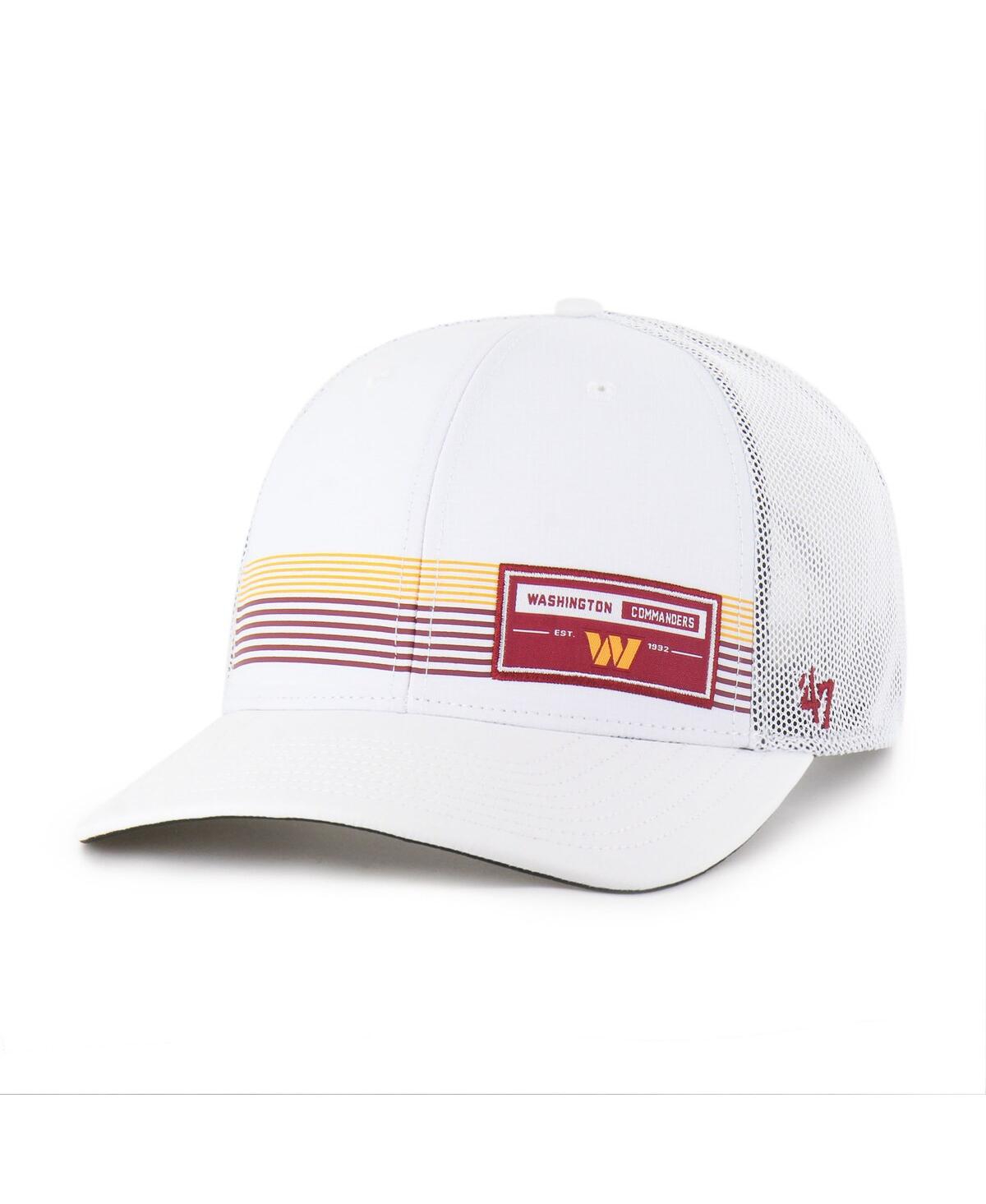 47 Brand Men's White Washington Commanders Rangefinder Trucker Adjustable Hat In White
