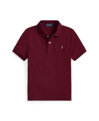 Polo Ralph Lauren Toddler and Little Boys Soft Cotton Polo Shirt - Wine 50$