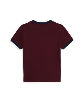 Toddler and Little Boys Polo Bear Ringer T-Shirt