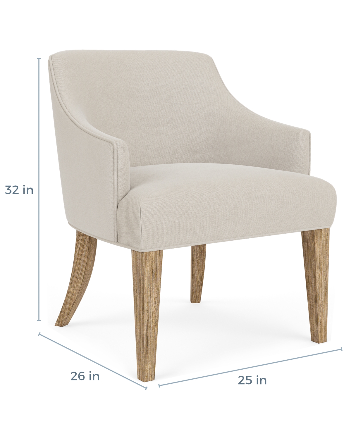 Macy's Frandlyn Host Chair In Neutral