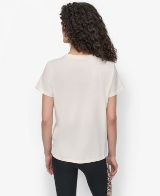 Women's Stacked Animal Print Crew Neck T-shirt