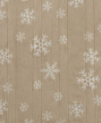 Heated Novelty Reversible Printed Electric Plush Throw, 50" x 60"