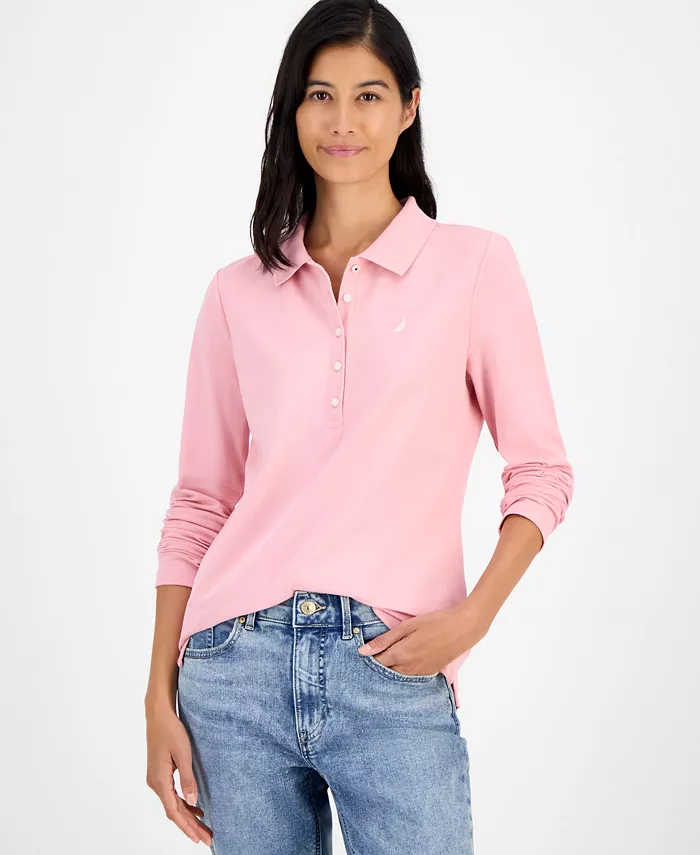Jeans Women's Long Sleeve Polo Shirt - thumbnail 9