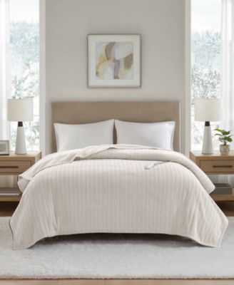 Premier Comfort - Heated Textured Fleece Blanket, Twin
