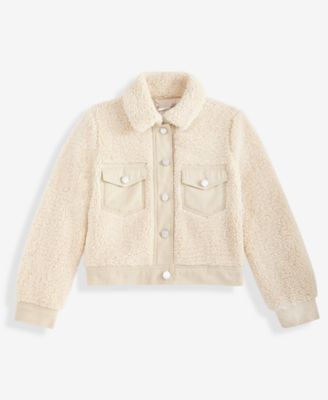 Girls' 4-8 Center-Front Button Jacket