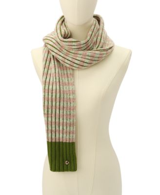 Striped Ribbed Scarf