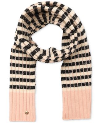 Striped Ribbed Scarf