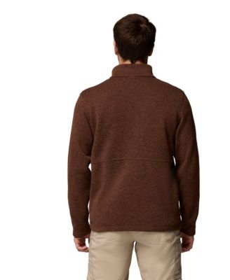 Men's Alto Pass Textured Knit Sweater Fleece Zip-Front Jacket