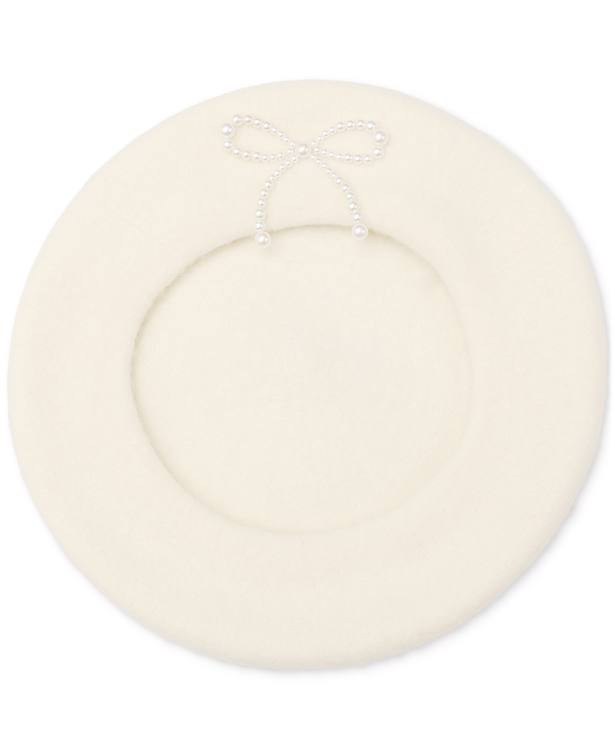 kate spade new york Pearl Bow Felt Beret