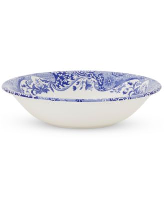 Blue Italian Christmas Cereal Bowls, Set of 4