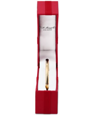 14k Gold Polished Hinge Bangle Bracelet 