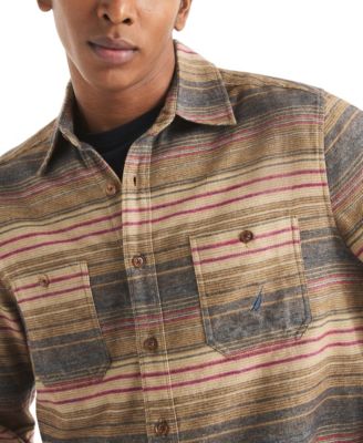 Men's Long Sleeve Striped Shirt