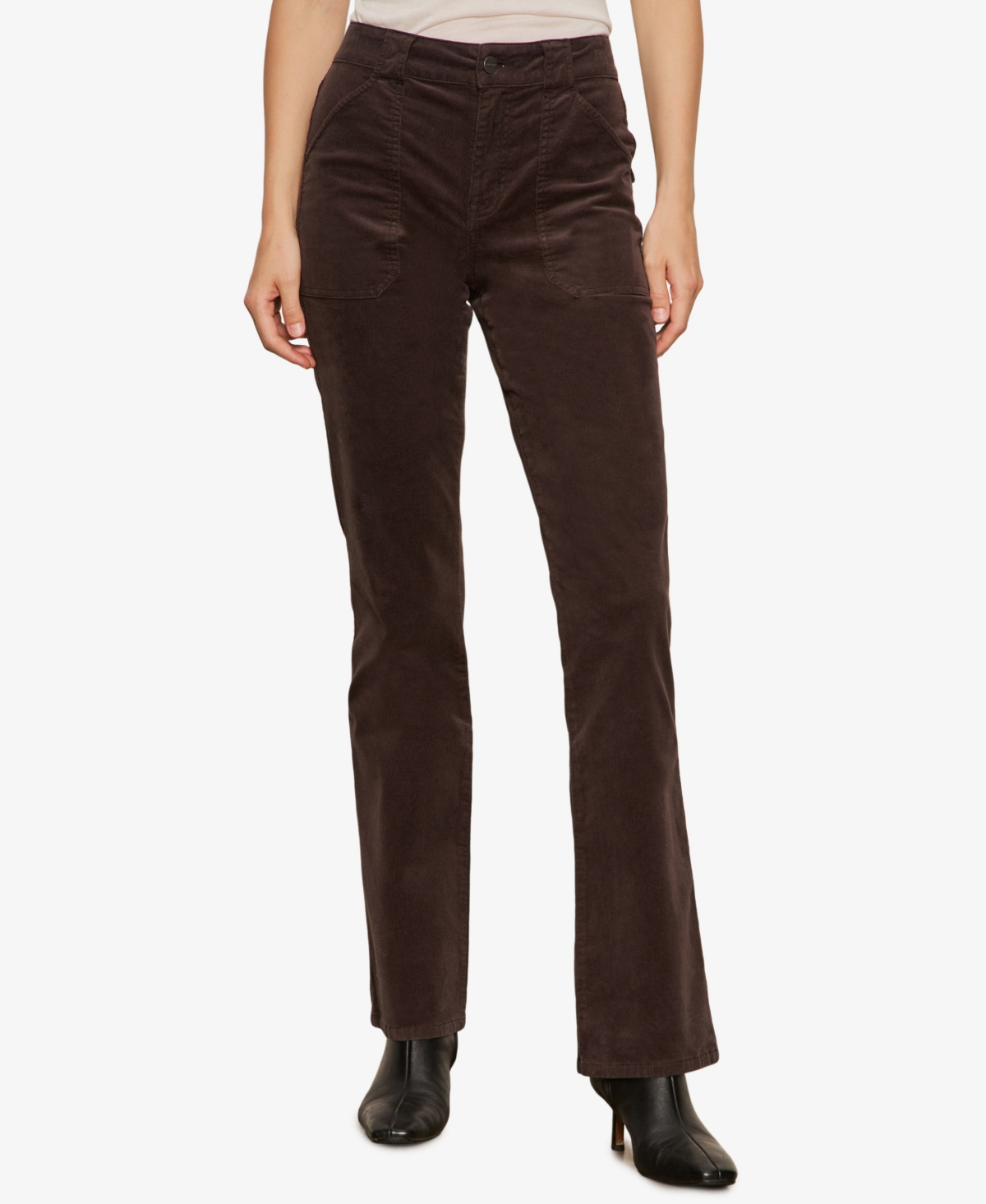 Sanctuary Corduroy Hayden Bootcut Pants In Brown Sugar In Brown