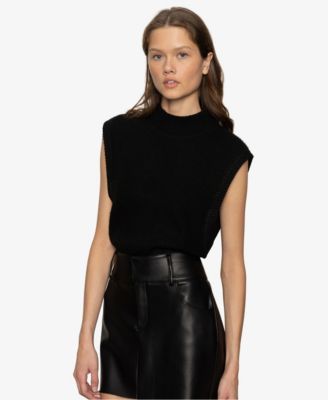 Women's City Side Slits Vest Sweater 