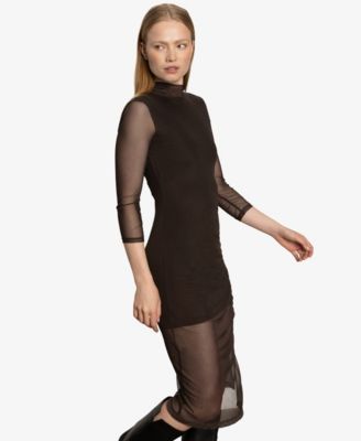 Women's Night Out Mock Neck Dress
