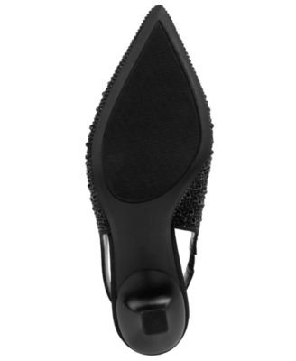Women's Dazzy Slingback Rhinestone Dress Pumps