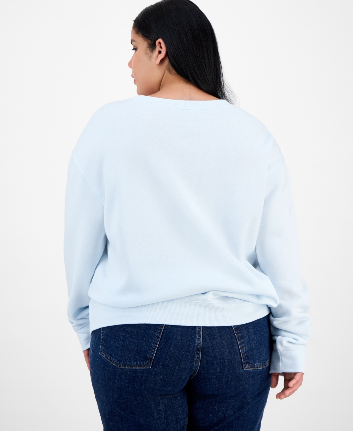 Disney Trendy Plus Stitch Holiday Crewneck Sweatshirt In Blue