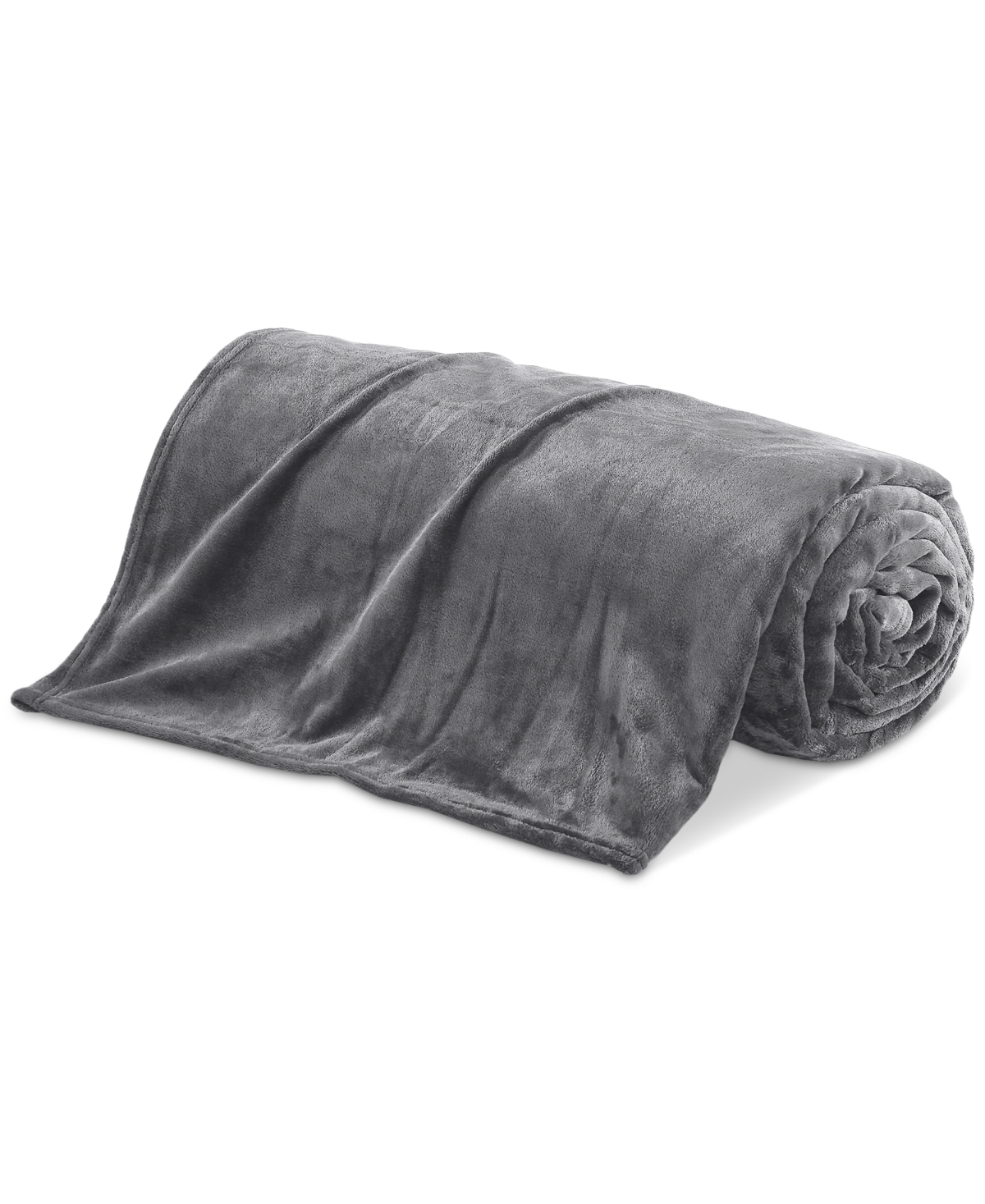 Chalet Decor Velvety Soft Plush Blanket, Twin In Gray