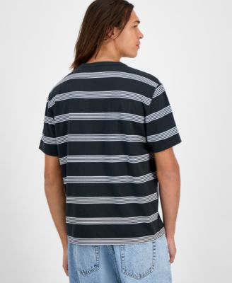 Men's Brett Short-Sleeve Cotton Striped T-Shirt, Macy's Exclusive 