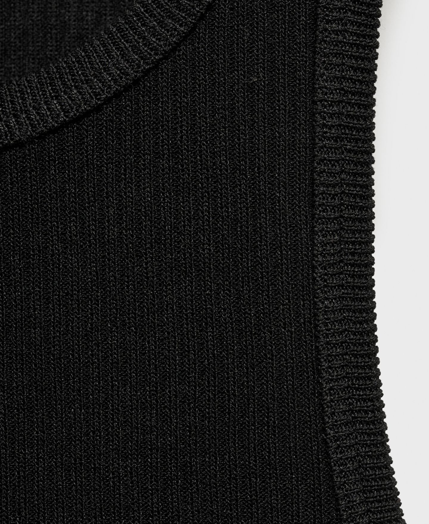 Женский топ Mango Fine Ribbed Knit, цвет: Чёрный — фото 5
