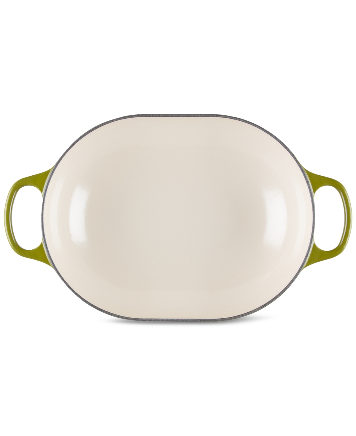 Le Creuset Enameled Cast Iron Signature 3.75-quart Oblong Dutch Oven With Lid In Green