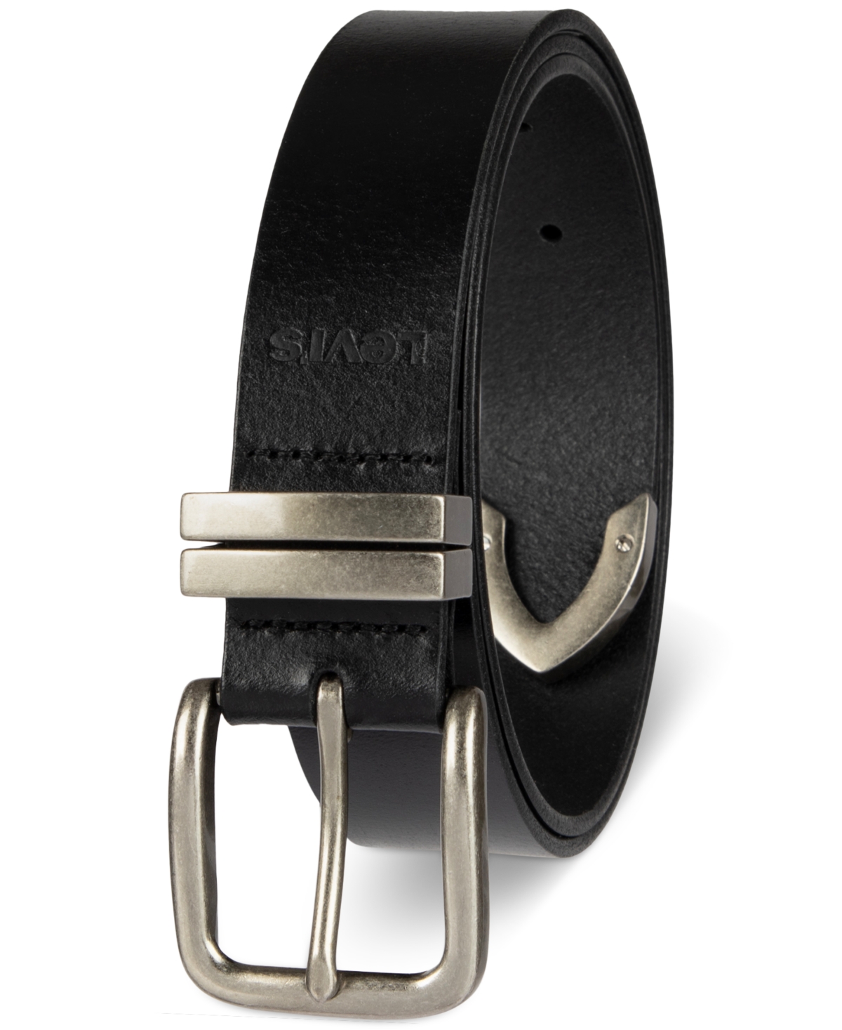 Levi's Casual Western Leather Belt In Black