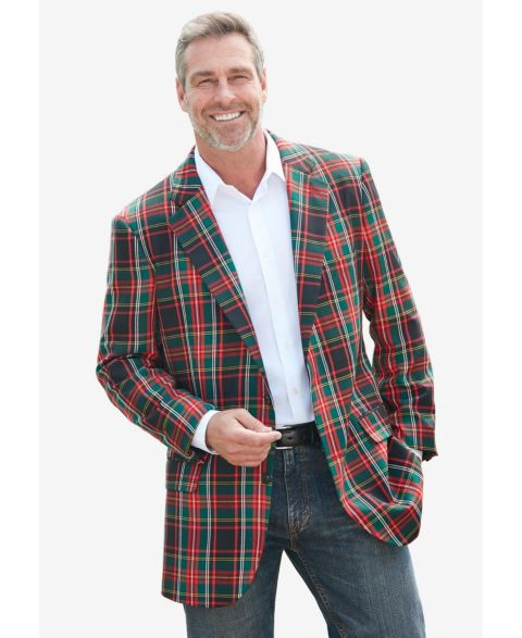 Мужской пиджак KingSize Holiday Blazer, цвет: Клетчатый