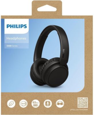 H5209 Wireless Headphones,Over-Ear Bluetooth Headphones with Dynamic Bass, 65H Battery Life, Fast charging, Bluetooth 5.3, Black