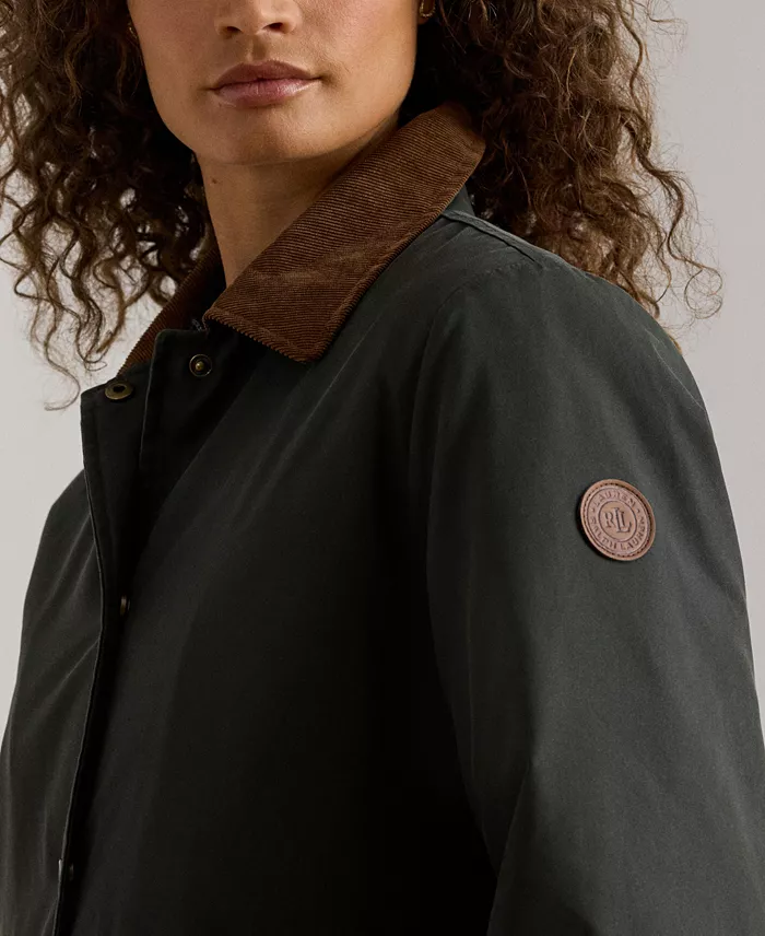 Women's Cord-Collar Waxed Jacket - thumbnail 3
