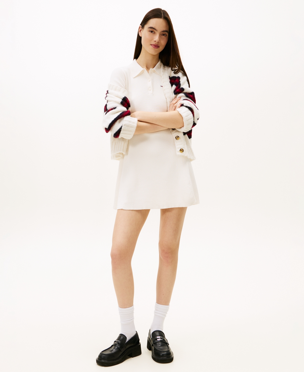 Tommy Jeans Women's Fit and Flare Polo Mini Dress