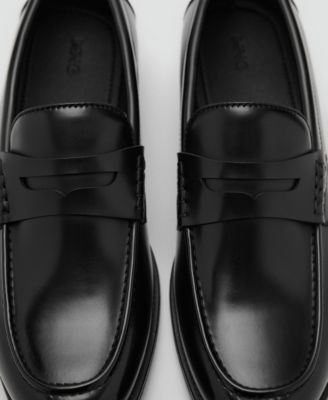Men's Nappa Leather-Effect Moccasins
