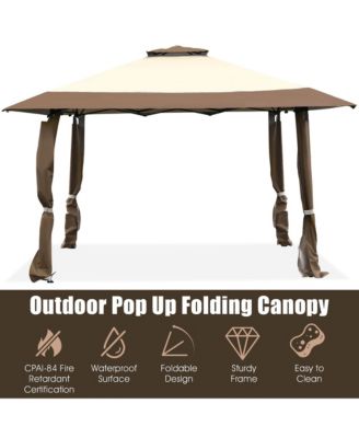 13'x13'  Gazebo Canopy Shelter Awning Tent Patio Garden Outdoor Companion