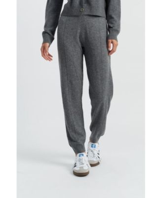 Women's Wool Cashmere Cuffed Joggers