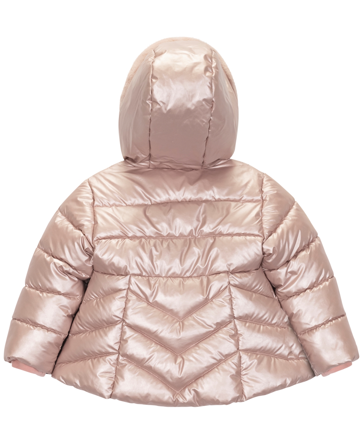 S Rothschild & Co Toddler & Little Girls Metallic Quilted Jacket In Pink